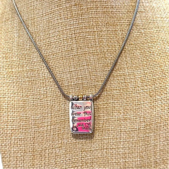 Brighton Jewelry - Necklace “Remember My Heart” - reversible / two-tone - Picture 5 of 13